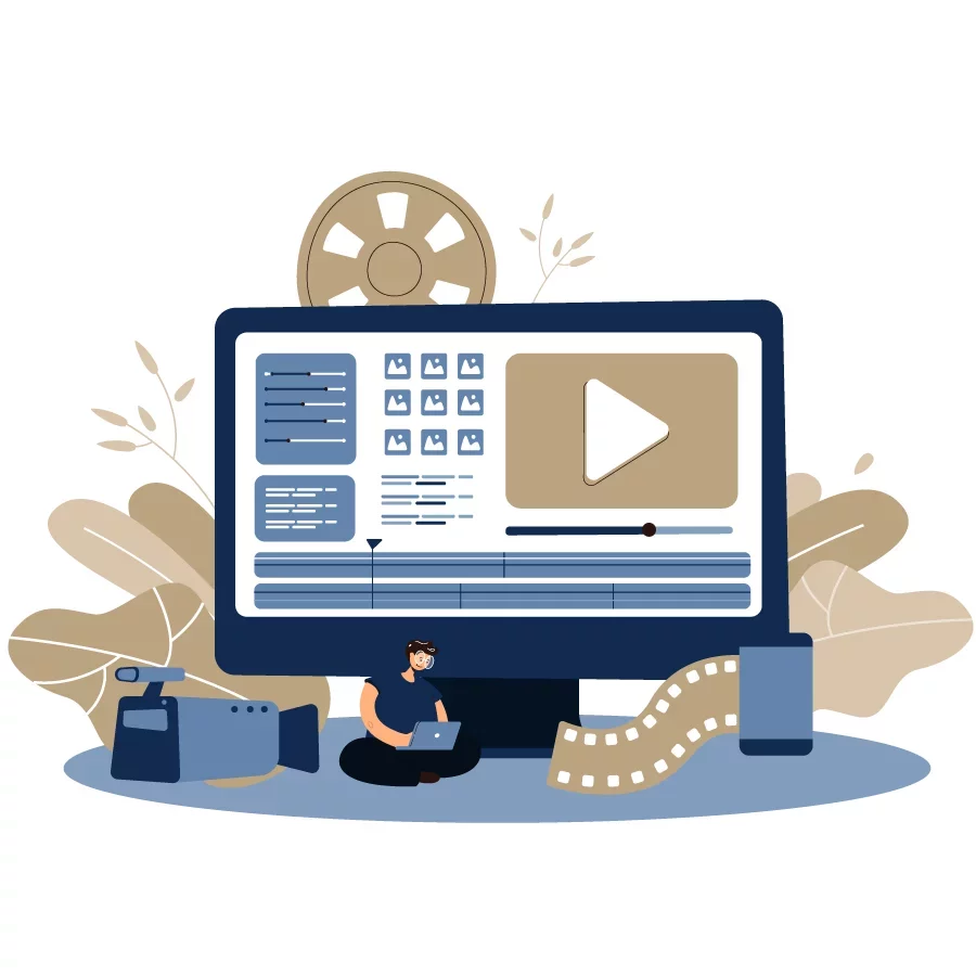 Video production and editing for video marketing